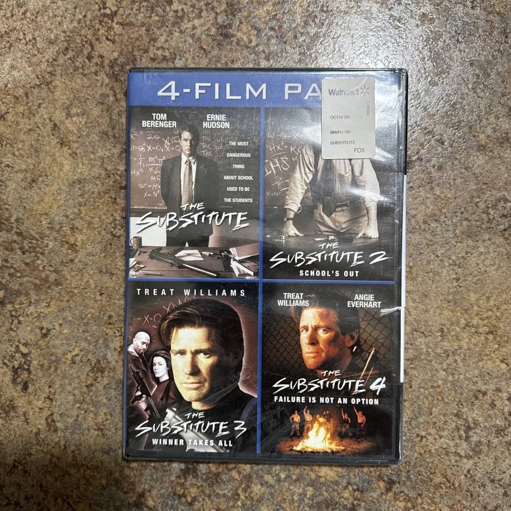 The Substitute Treat Williams 4-Film Pack DVD Set New Sealed Parts 1 2 3 4 Tom
